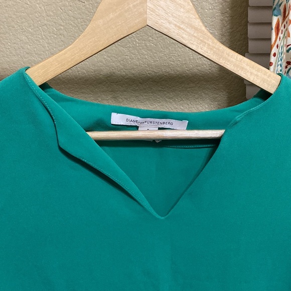 Diane Von Furstenberg Kora tunic crepe dress size P - Picture 2 of 5